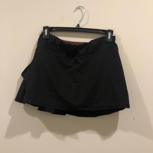 Black Lulu Lemon Tennis Skirt